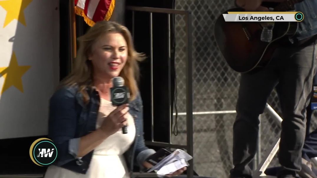 ⁣Lara Logan, Defeat the Mandates Rally, Los Angeles, CA 4/10/2022