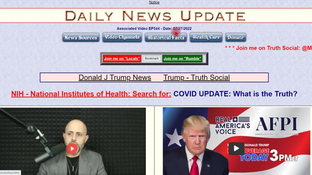 Information That Is NOT Being Talked About in the Main Stream