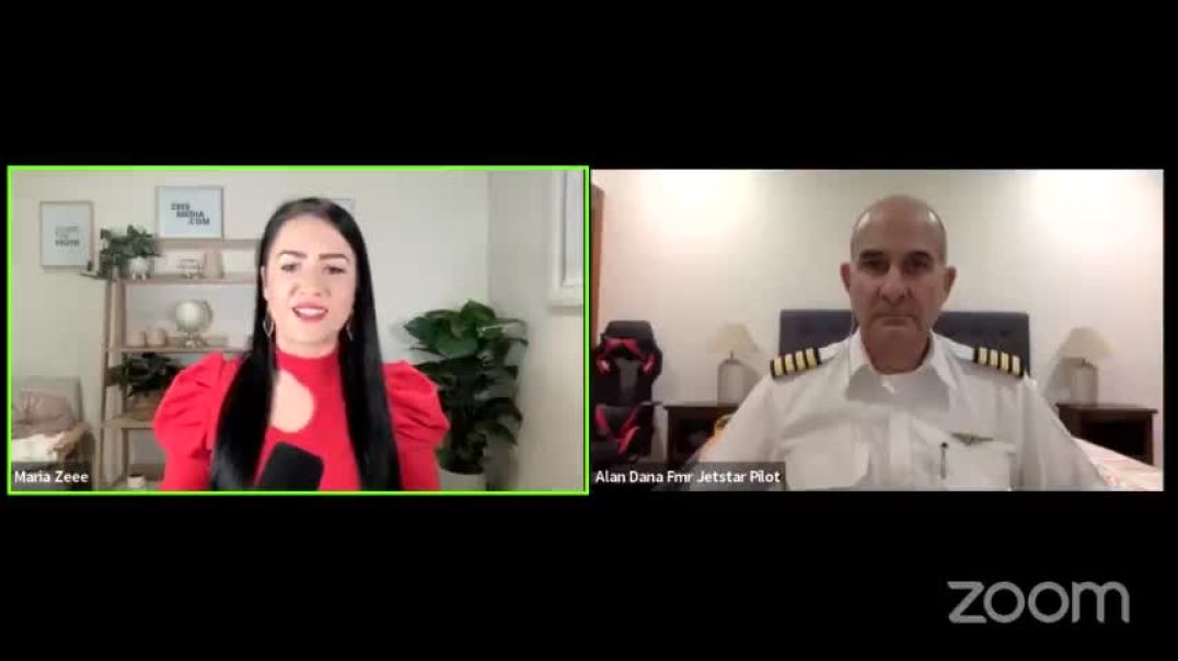 Maria Zeee with Former Aussie Qantas Pilot Alan Dana. - Are Pilots Safe To Fly?