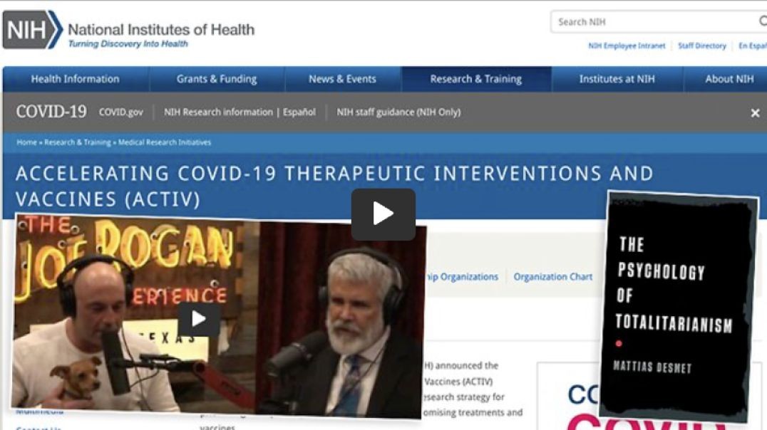 Doctor Peter Breggin | Dr. Breggin Asks, "Why Is Doctor Robert Malone a Partner In NIH Activ?