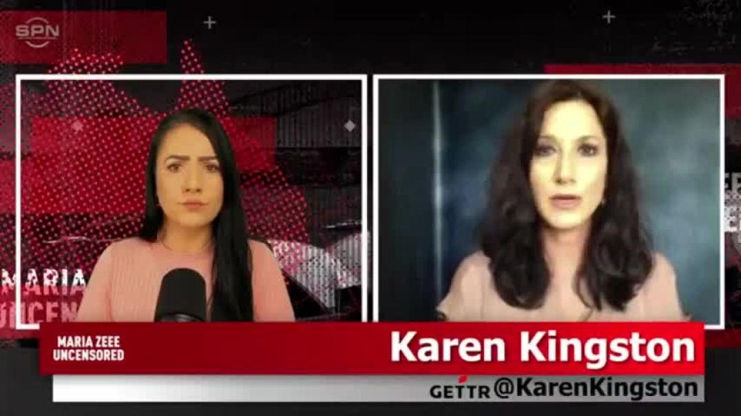 Maria Zeee  with  Karen Kingston - Covid Vaccines Hack Your Brain, Enslavement Through AI
