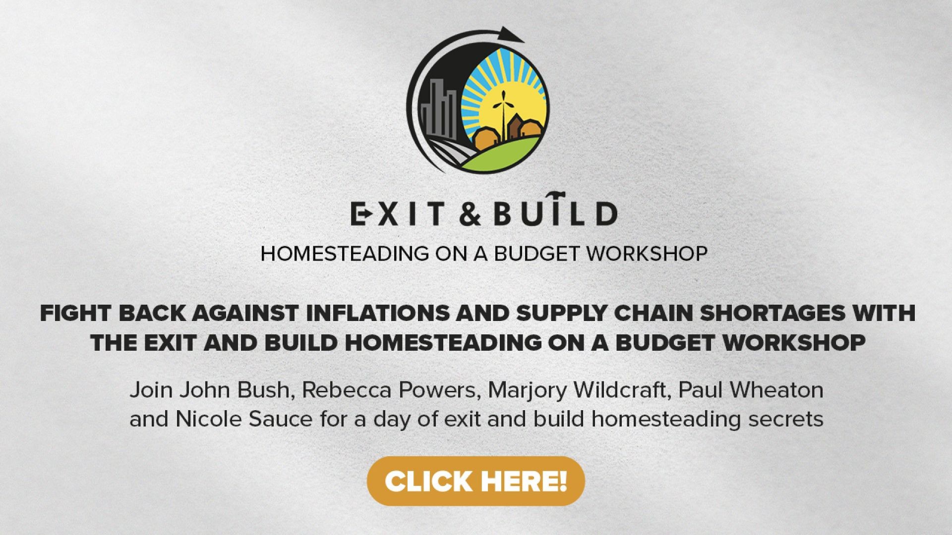Homesteading on a Budget Workshop