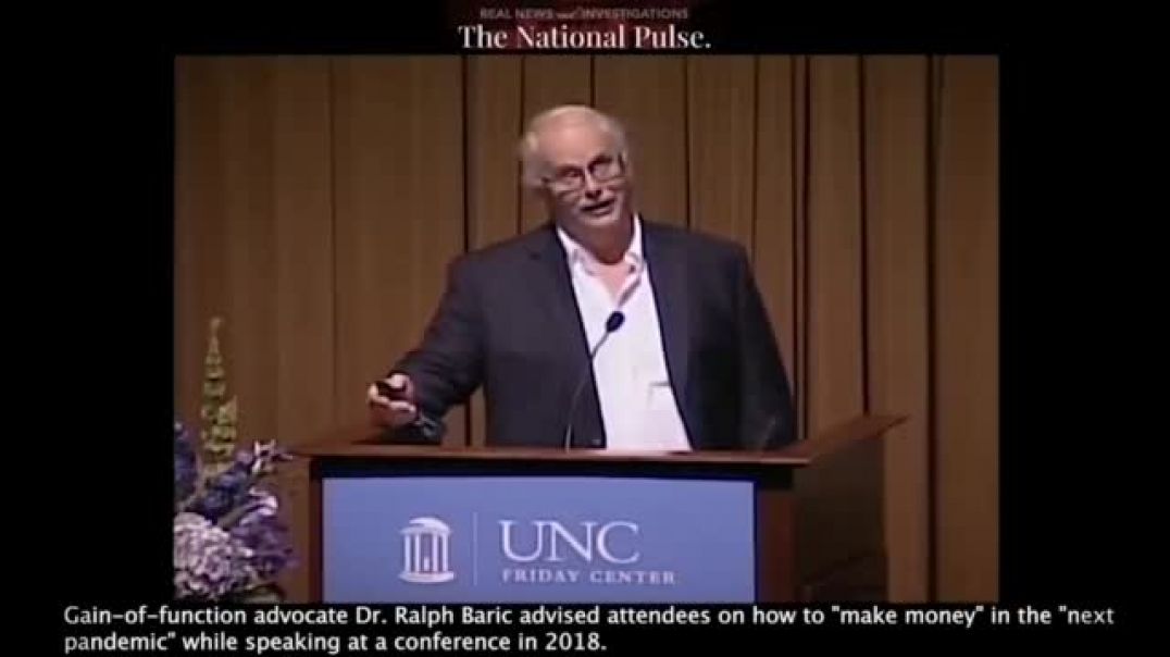 Ralph Baric | Ralph Baric, The Known Gain-of-Function Advocate Advised Attendees On How to "Mak