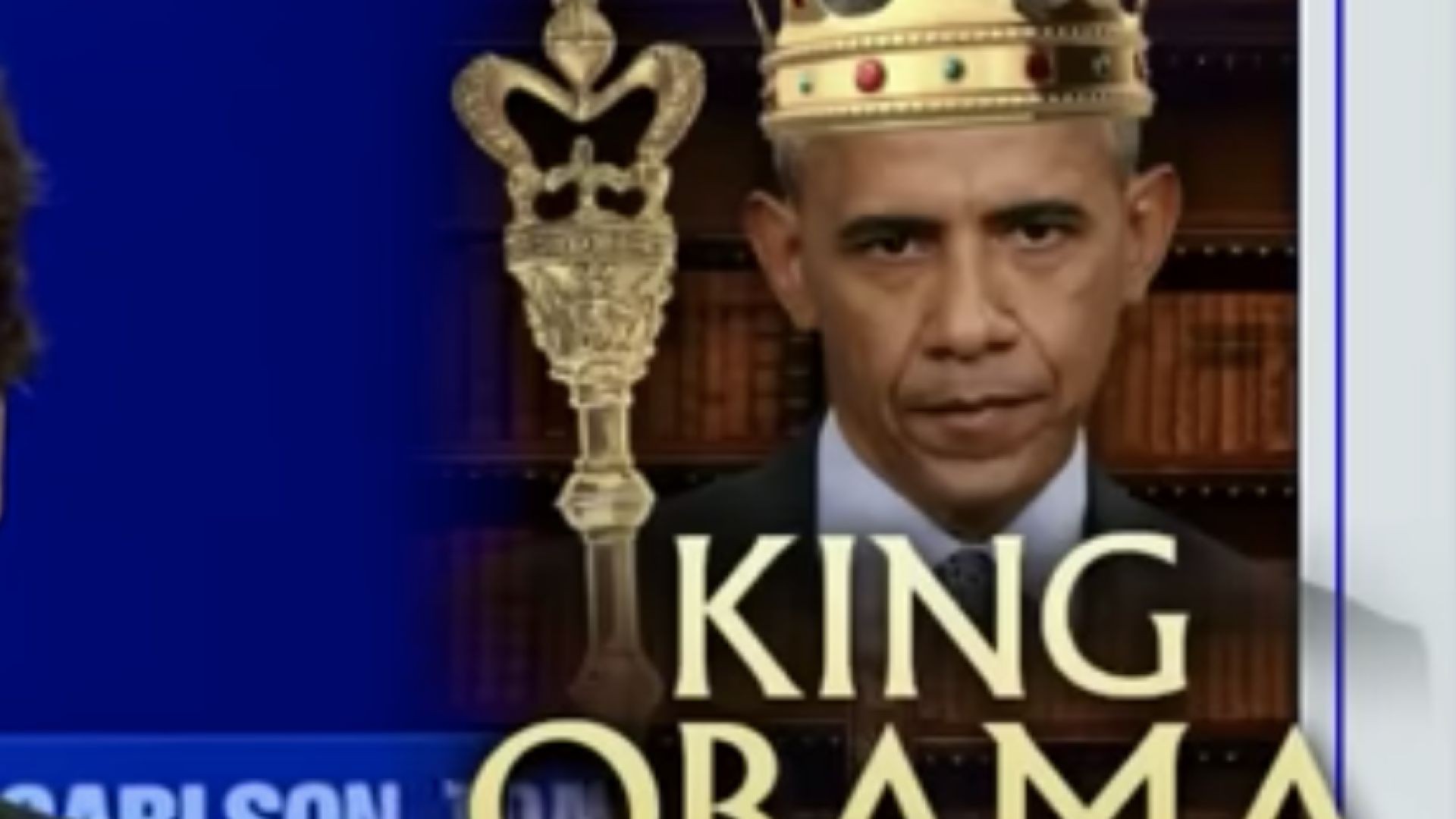 Tucker Carlson: Construction of Obama's temple was halted (commentary is my own).