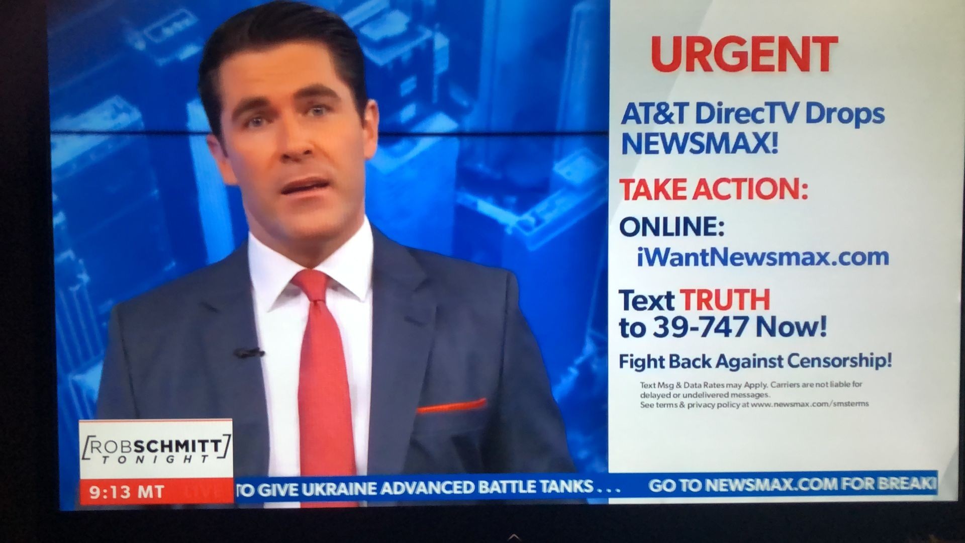 NewsMax Removed From 13 Million Homes by DirectTV & AT&T Censorship!