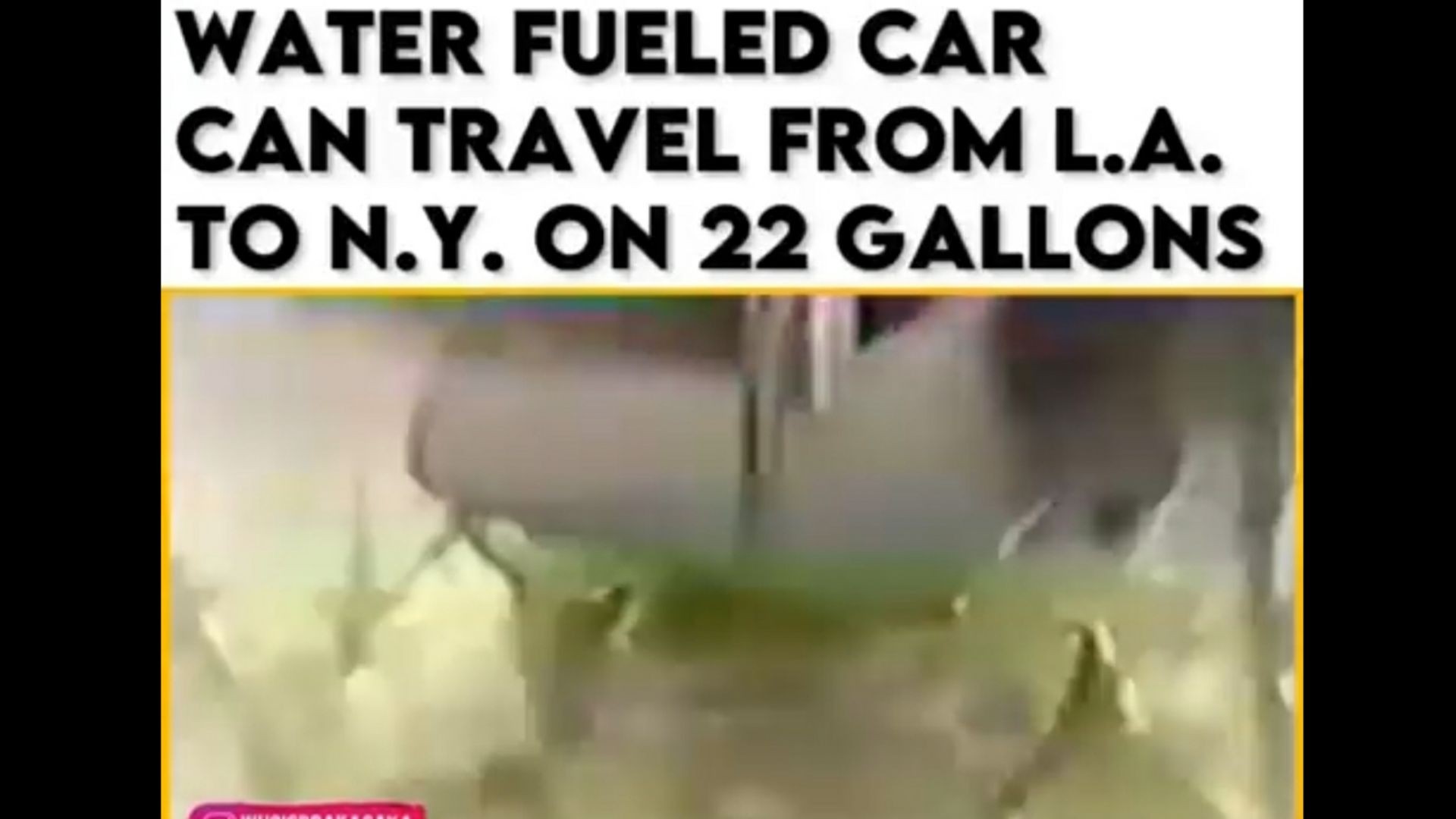 ⁣Car Powered by H20