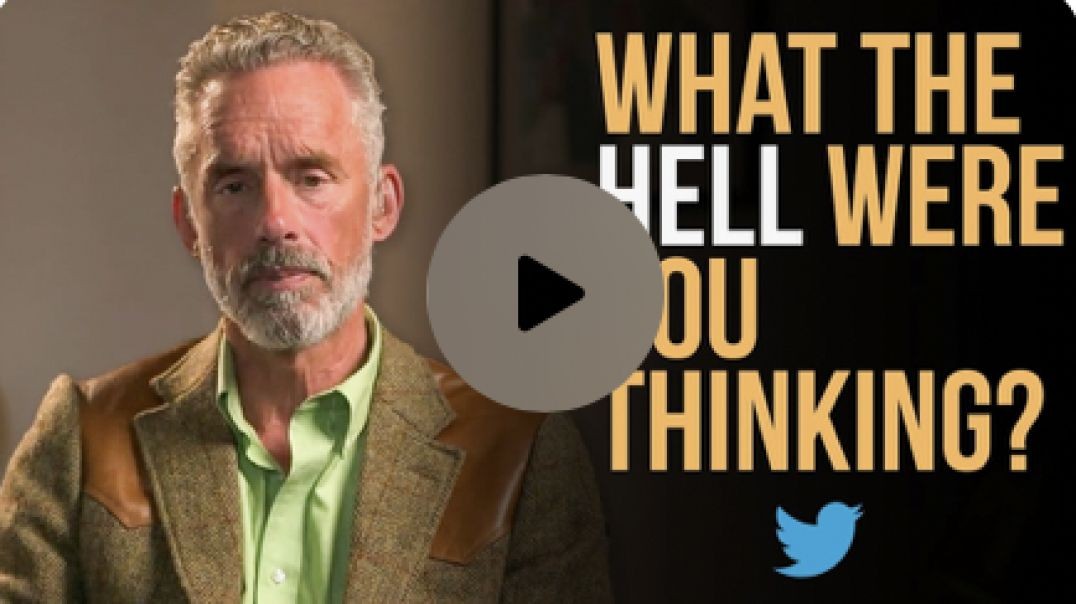 For Anyone Upset With Censorship, This is For You! Dr Peterson's link below! Enjoy!!