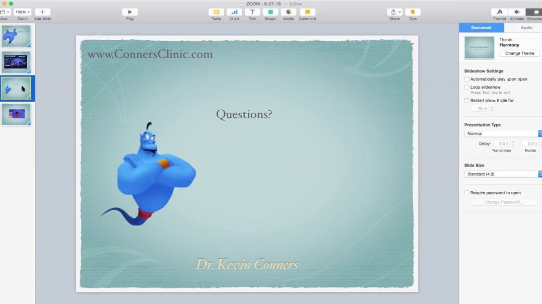 Dr. Kevin Conners - ZOOM 11-14-18 - Ascites, Exercise, Ion Pro Wave
