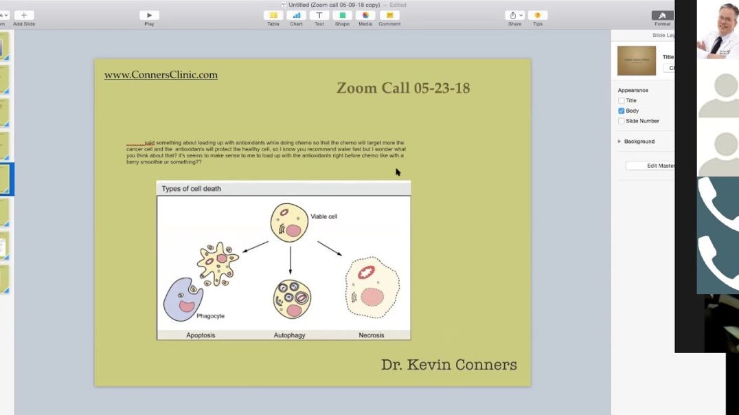 Dr. Kevin Conners - Chemo and Antioxidants