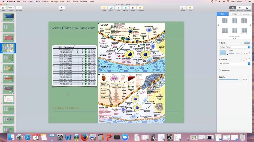 Dr. Kevin Conners - PON1 gene and Cancer